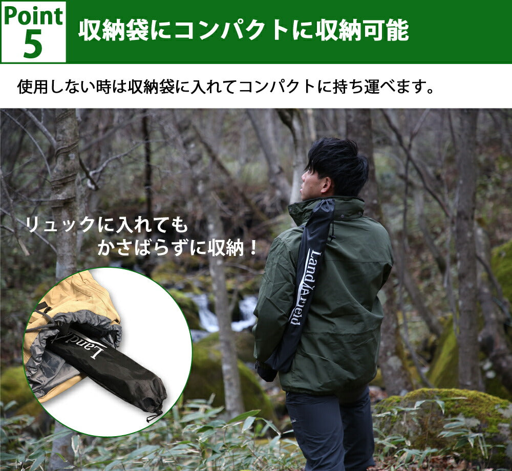 トレッキングポール 伸縮式 2本セット アルミ製 軽量 アタッチメント付き 収納袋付き ウォーキングポール 登山 杖 ストック アウトドア キャンプ レジャー ハイキング メンズ レディース I型 山登り LandField 【公式】