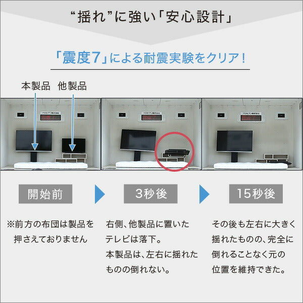 壁寄せテレビスタンド ロー固定タイプ ロー・ハイ共通 専用棚セット 震度7耐震実験クリア 高さ調節 伸縮 32〜60インチ対応 背面収納 テレビスタンド 壁寄せ ロータイプ 棚付き テレビ台 TV台 一人暮らし 新生活 【代引/同梱不可】