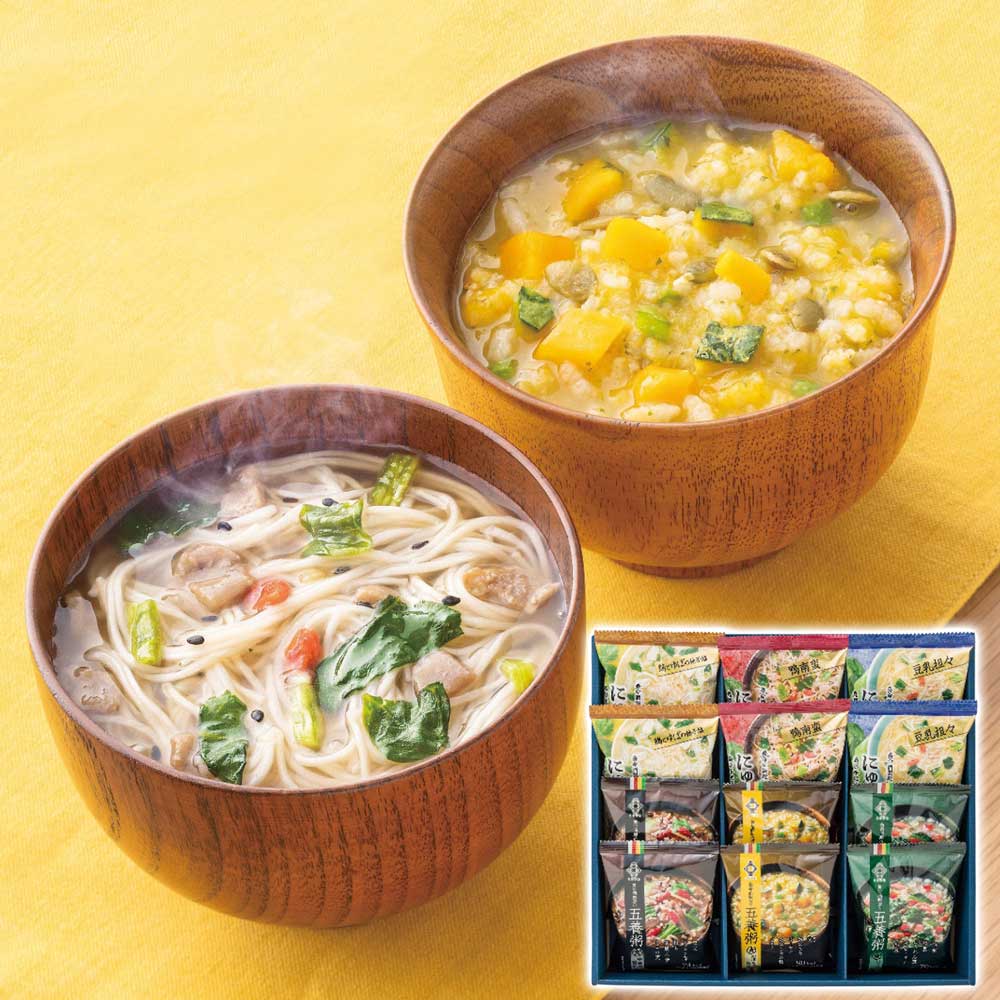 フリーズドライ和養生にゅうめんと五養粥 12食セット お歳暮 ギフト 年末 贈り物 贈答 一年の感謝を込めて 自分へのご褒美 くらすわ 【代 –  にゃんばるストア