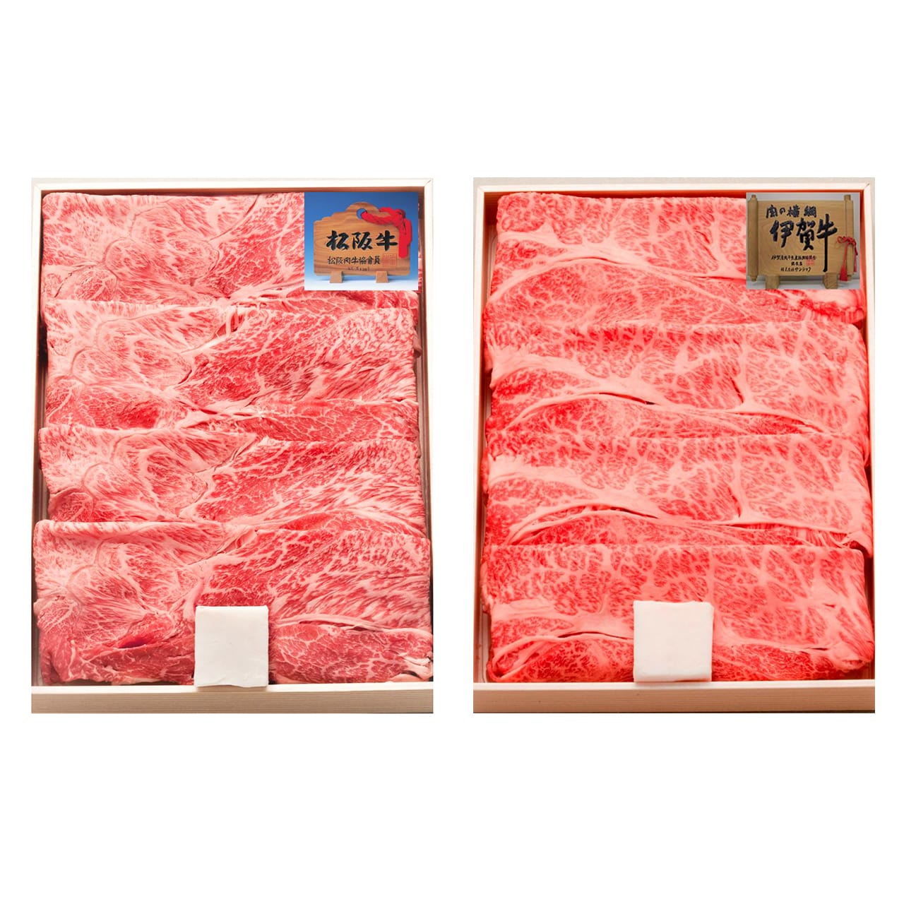 松阪牛&伊賀牛すき焼き食べ比べセット引き出物引出物結婚内祝い出産内祝い命名内祝い入園内祝い入学内祝い卒園内祝い卒業内祝い就職内祝い新築内祝い引越し内祝い快気内祝い開店内祝株式会社サンショク【代引不可】【同梱不可】