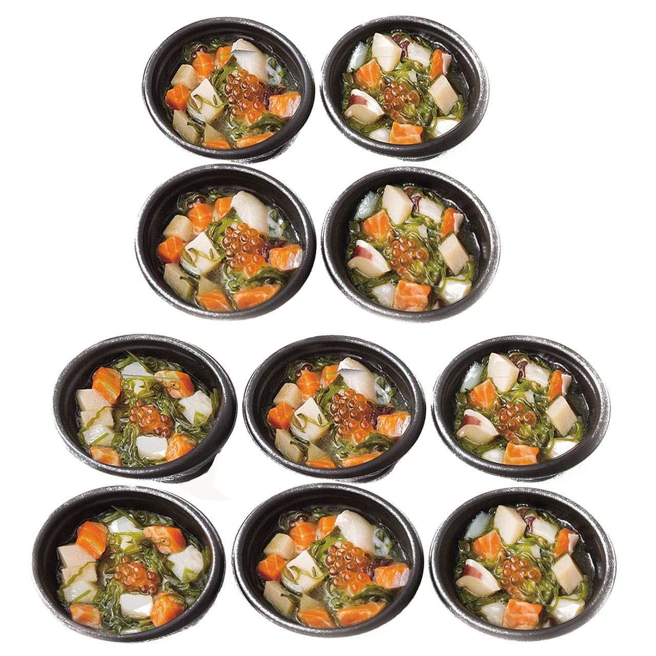 陸奥三陸たっぷり海鮮丼10個セット産地直送ギフトプレゼント贈り物自分へのご褒美うまいもんプレーリードッグファームPFKD-003A【代引不可】【同梱不可】