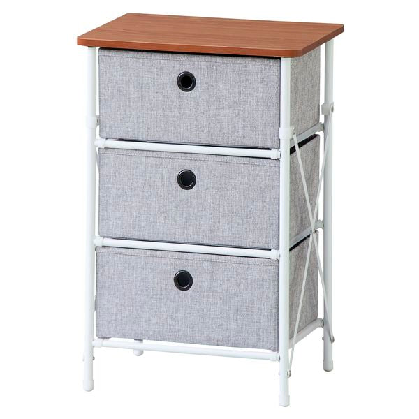 【送料無料】簡単組立チェスト3DAZUMAYALFS-701GYGYおしゃれデザイン家具インテリア家具