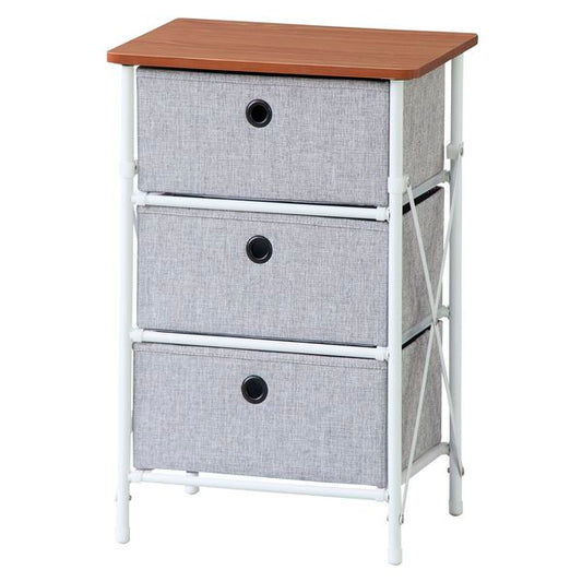 【送料無料】簡単組立チェスト3DAZUMAYALFS-701GYGYおしゃれデザイン家具インテリア家具