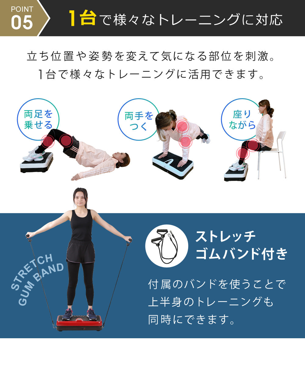 Sun Ruck 振動マシン コンパクト 小型 シェイカー式 静音 振動調整99段階 乗るだけ 振動フィットネスマシン ダイエット器具 腹筋 腕 足 脚 全身 筋トレ トレーニング ブルブル 室内 健康器具 運動機器 家トレ SR-FT012