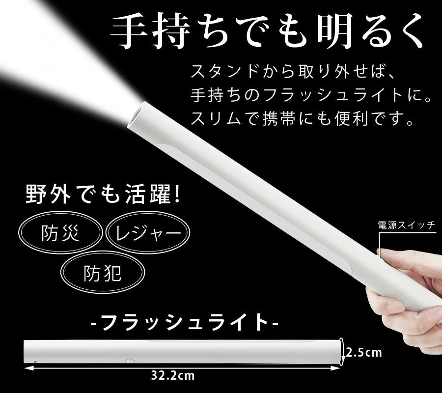 【当店限定180日延長保証】 Sun Ruck デスクライト LEDライト 多機能 卓上ライト ワイヤレス充電 タッチセンサー 充電式 コードレス 無段階調光 360°角度調節 昼白色 700lux 照明 おしゃれ 多機能ライト SR-ML010