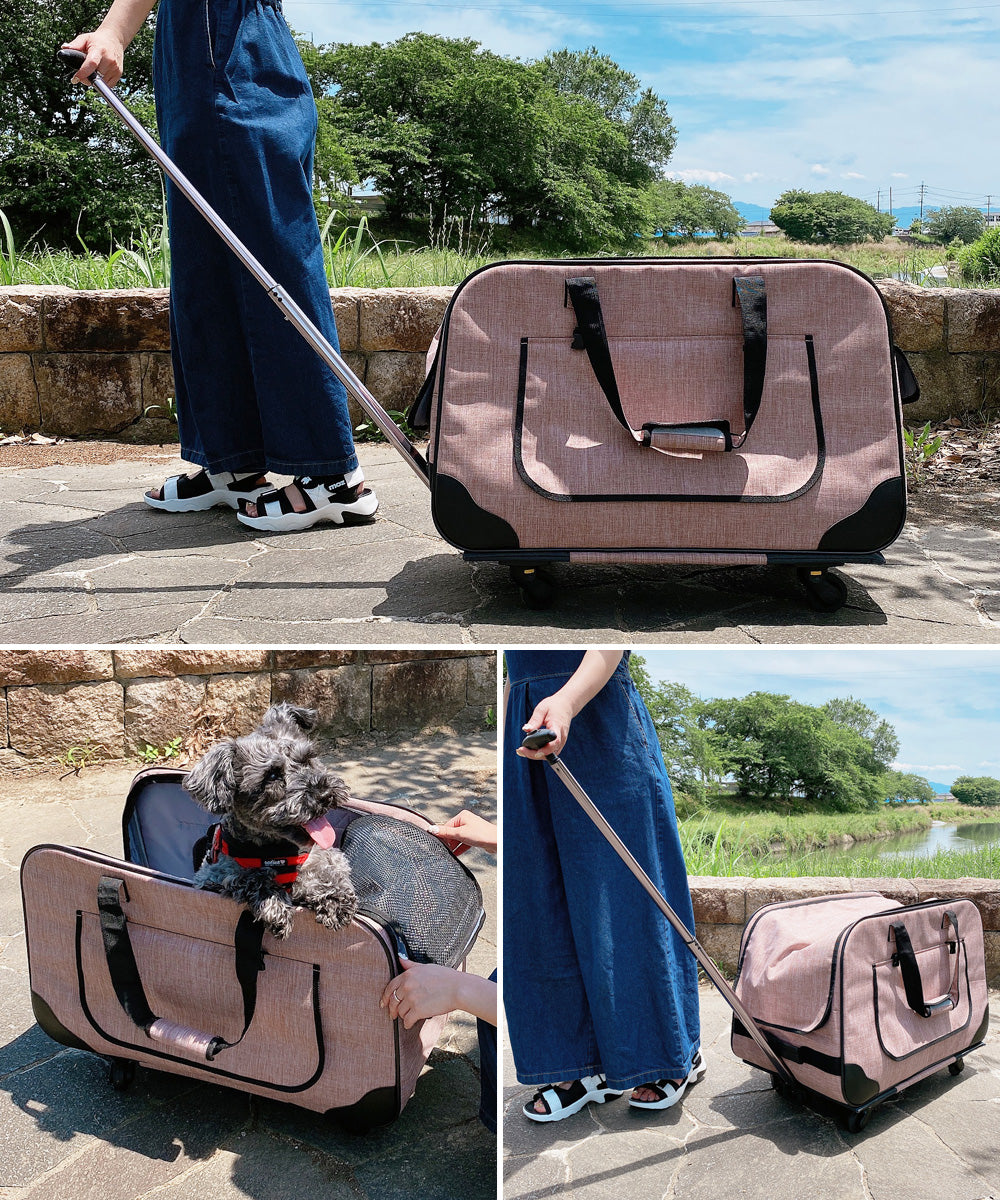 【当店限定180日延長保証】 Sun Ruck ペットキャリー 折りたたみ キャスター付き 小型犬 中型犬 猫 ハンドル付き ペットキャリーバッグ ペットキャリーカート ペットバッグ ペットカート ペット用品 SR-PCR01 犬用品 猫用品
