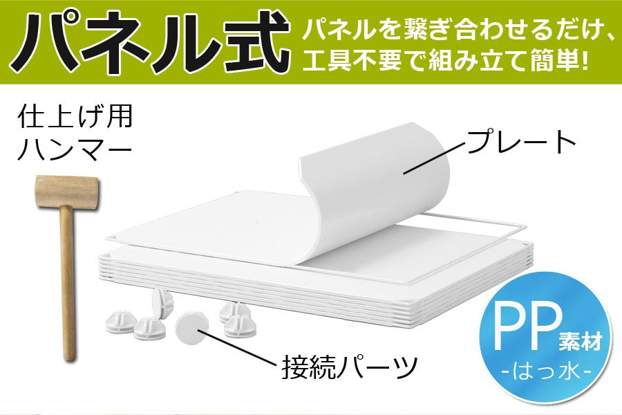 【当店限定180日延長保証】 Sun Ruck 組立式クローゼット ハンガーポール付き 収納ボックス 自由自在 組み立て式 軽量 プラスチック フタ付き 扉付き 収納ケース 収納ラック 衣類収納 棚 ワードローブ SR-STW034-WH