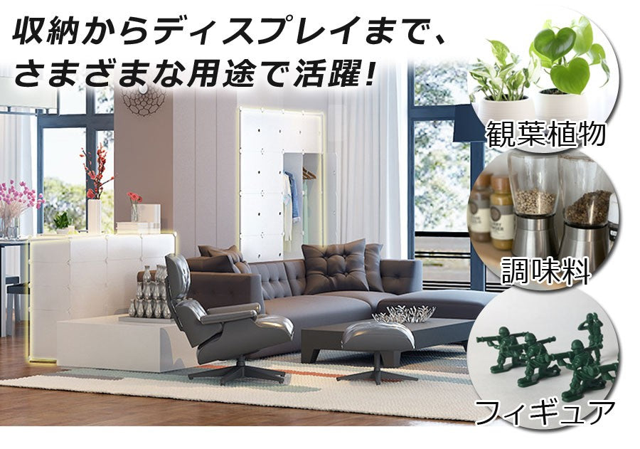 【当店限定180日延長保証】 Sun Ruck 組立式クローゼット ハンガーポール付き 収納ボックス 自由自在 組み立て式 軽量 プラスチック フタ付き 扉付き 収納ケース 収納ラック 衣類収納 棚 ワードローブ SR-STW034-WH