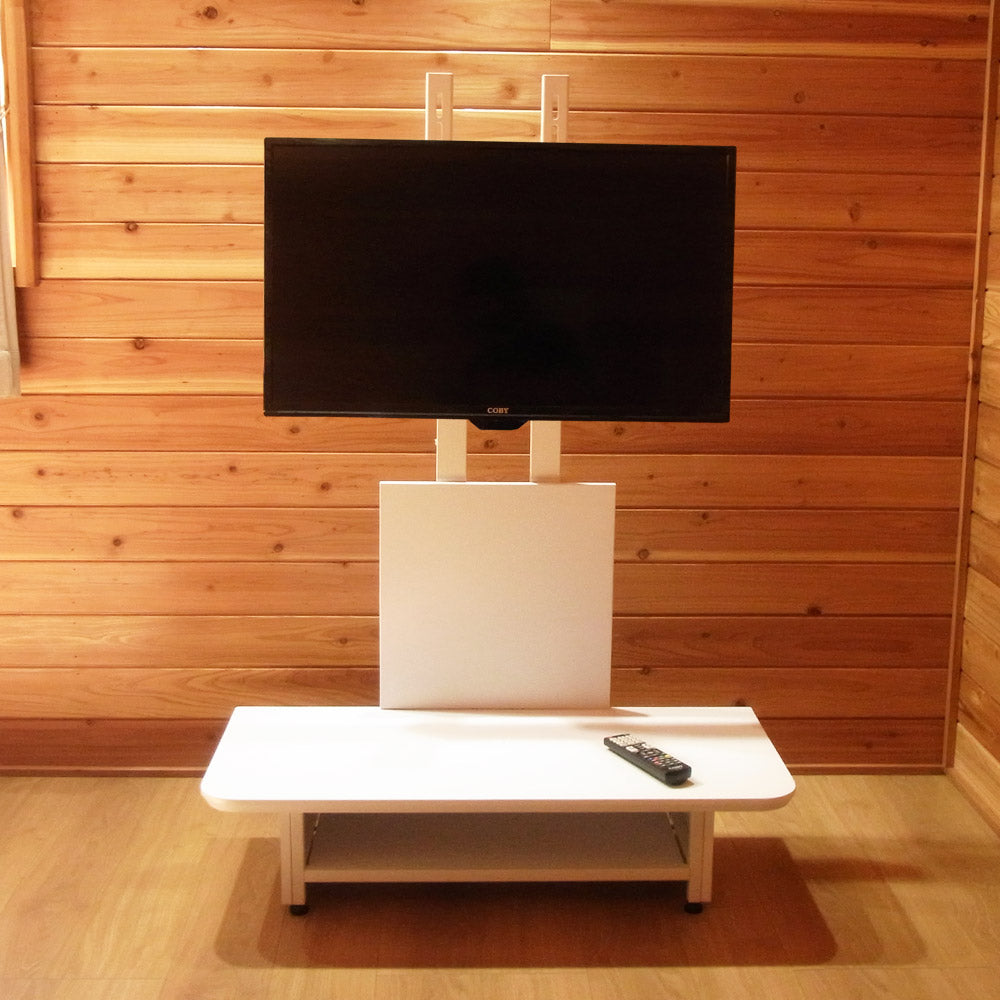 【当店限定180日延長保証】 Sun Ruck テレビスタンド ボード付き 壁寄せ TVスタンド 32~65型対応 ロータイプ 工事不要 ローボード テレビ台 SR-TVST07B