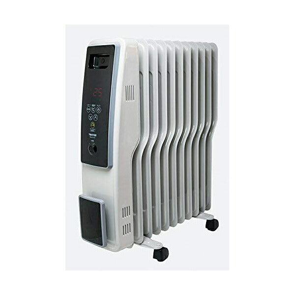 オイルヒーター11枚フィン省エネ8畳10畳大型キャスター付き自動温度調節3段階切替(500/700/1200W)入切タイマーエコモードチャイルドロック機能暖房器具寒さ対策冬