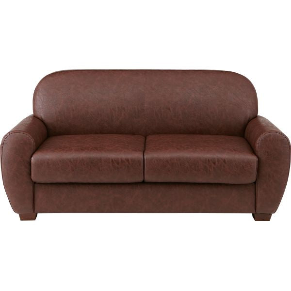 【送料無料】チェアミラード2人掛TTF-101BRレトロ感たっぷりの張地とすっきりとしたシンプルな木のフレーム【代引不可】