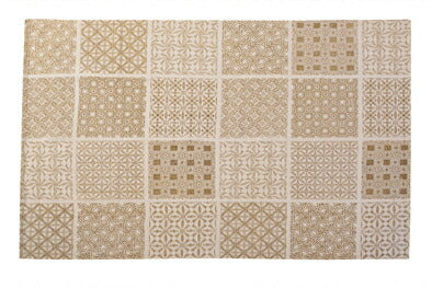 ラグマットカーペットいくつもの幾何学模様を組み合わせたバンダナ風ラグW130×D190TTR-146BE