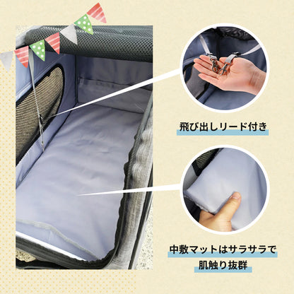 【当店限定180日延長保証】 Sun Ruck ペットキャリー 折りたたみ キャスター付き 小型犬 中型犬 猫 ハンドル付き ペットキャリーバッグ ペットキャリーカート ペットバッグ ペットカート ペット用品 SR-PCR01 犬用品 猫用品