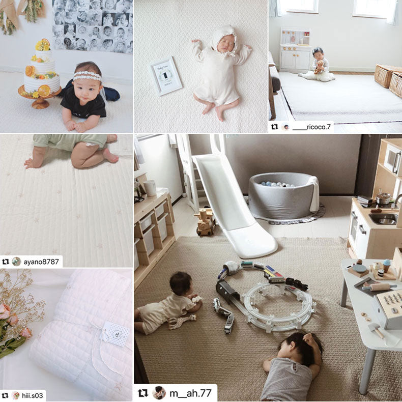 イブルマット 200×200cm 大きめ 繋ぎ目なし キルティングマット 長方形 いぶるマット susabi すさび BDIB-2020-1811 【代引不可】【同梱不可】