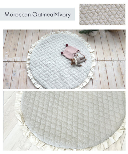 イブルマット 円形 滑り止め付き ラウンドマット キルティングマット susabi すさび BDIB-RM-02-01 【代引不可】【同梱不可】