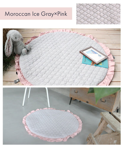 イブルマット 円形 滑り止め付き ラウンドマット キルティングマット susabi すさび BDIB-RM-02-01 【代引不可】【同梱不可】