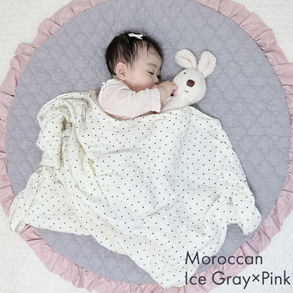 イブルマット 円形 滑り止め付き ラウンドマット キルティングマット susabi すさび BDIB-RM-02-01 【代引不可】【同梱不可】