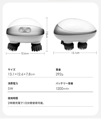 ヘッドスパ 防水 IPX7 EMS スカルプケア ヘッドマッサージ器 ヘッドマッサージャー 頭皮マッサージ器 頭皮ブラシ サロン級 ヘッドケア ヘアケア EA-K-112