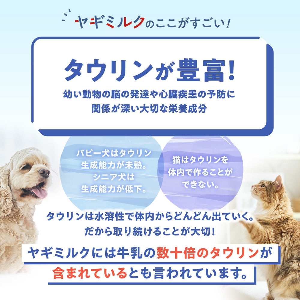 毎日のごちそうヤギミルク 50g 獣医・トリマー監修 犬用 猫用 ミルク ホエイプロテイン 幼犬 シニア犬 無添加 オランダ産 The Mate Tokyo ペット用品 犬用品 猫用品 【代引不可】【同梱不可】