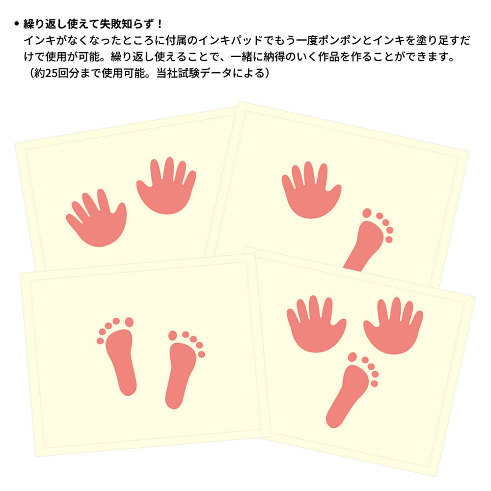 手形・足形スタンプ ぺたっち ベビー用 手足を汚さず押せる パッチテスト済み シャチハタ HTP-A/H-GR 【代引不可】【メール便】【同梱不可】