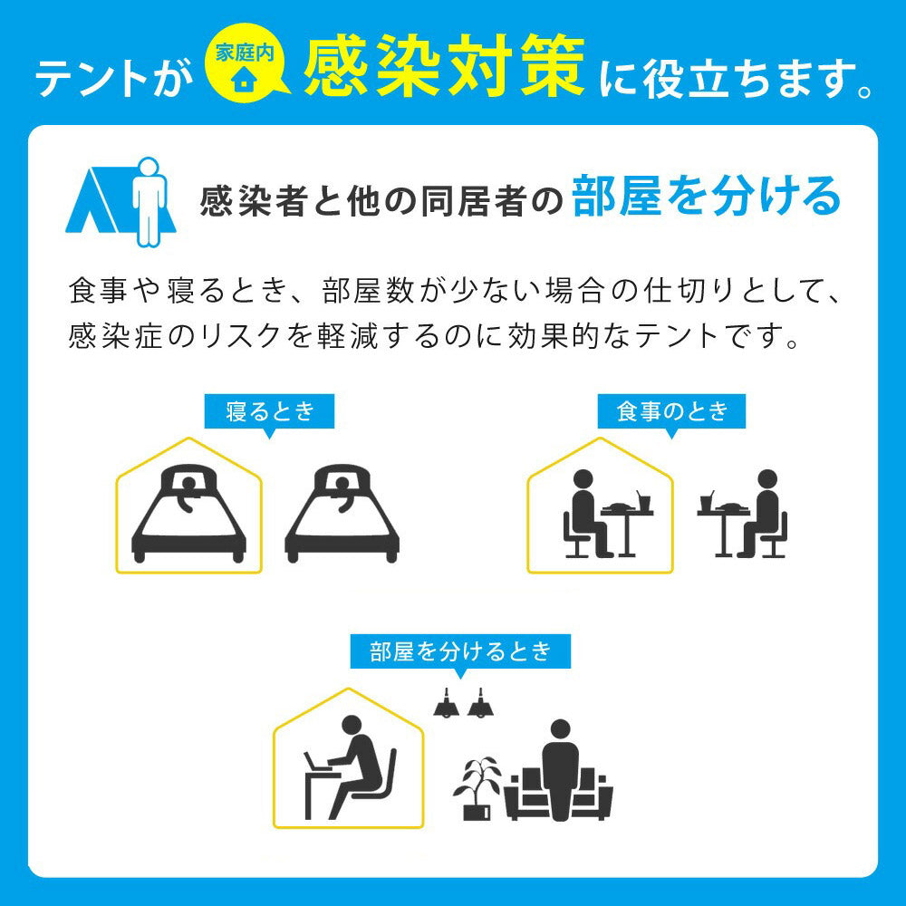 プライベートテント ワンタッチ 3～4人用 着替えテント 着替え用テント 災害用 避難用 避難テント 防災 テント 間仕切り アウトドア キャンプ 室内用 ファミリー 大型 プライバシーテント Landfield 【公式】 防災用品