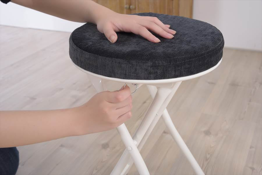 スツール 折りたたみ 折り畳み 背もたれ無し カウンターチェア 軽量 コンパクト PC-31YE 【同梱不可】【LF】