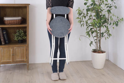 チェア 折りたたみ 折り畳み おしゃれ 丸型 背もたれ付き 椅子 カウンターチェア コンパクト PC-32YE 【同梱不可】【LF】