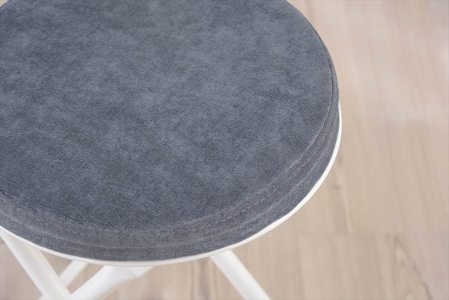 チェア 折りたたみ 折り畳み おしゃれ 丸型 背もたれ付き 椅子 カウンターチェア コンパクト PC-32YE 【同梱不可】【LF】