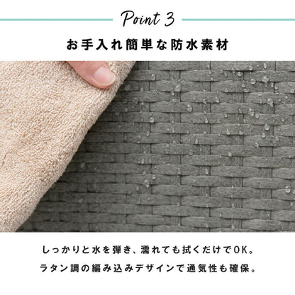 ランドリーチェスト スリム 3段 幅20 防水 完成品 省スペース 隙間収納 かご 籠 バスケット 収納チェスト 収納ラック おしゃれ シンプル トイレ 洗面所 脱衣所 洗濯機横 トイレラック サニタリーチェスト 収納 収納棚 RAN2406 【代引/同梱不可】