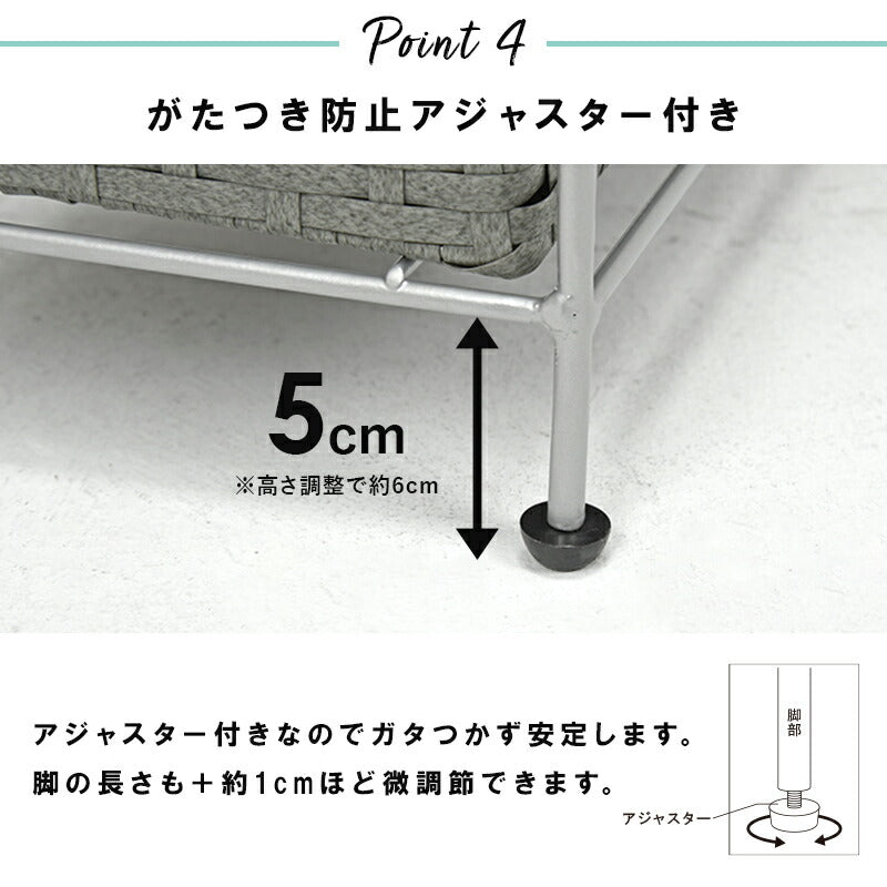 ランドリーチェスト スリム 3段 幅20 防水 完成品 省スペース 隙間収納 かご 籠 バスケット 収納チェスト 収納ラック おしゃれ シンプル トイレ 洗面所 脱衣所 洗濯機横 トイレラック サニタリーチェスト 収納 収納棚 RAN2406 【代引/同梱不可】