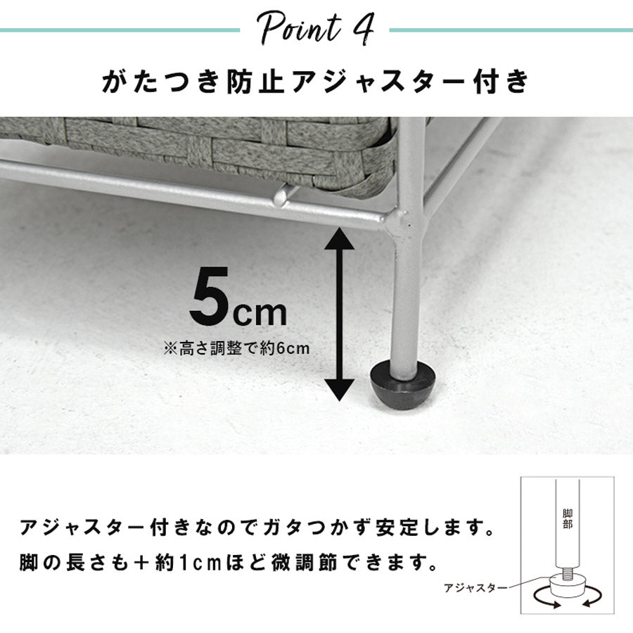 ランドリーチェスト スリム 4段 幅20 防水 完成品 省スペース 隙間収納 かご 籠 バスケット 収納チェスト 収納ラック おしゃれ シンプル トイレ 洗面所 脱衣所 洗濯機横 トイレラック サニタリーチェスト 収納 収納棚 RAN-2408 【代引不可】 生活家電