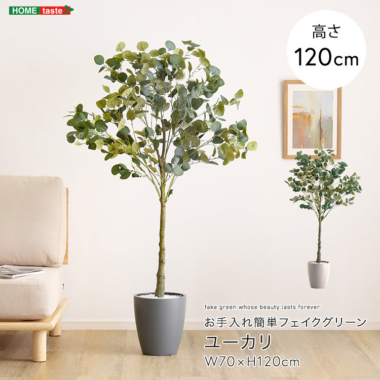 お手入れ簡単フェイクグリーン　ユーカリ　Sサイズ(120cm) インテリア 【代引不可】【北海道・沖縄・離島配送不可】