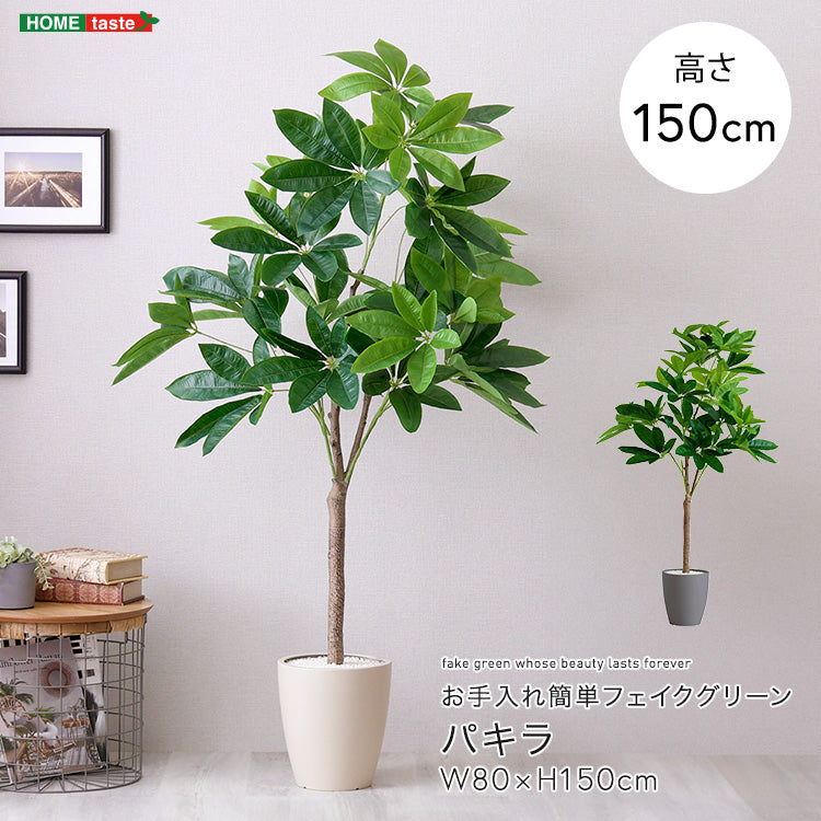 お手入れ簡単フェイクグリーン　パキラ　Mサイズ(150cm) インテリア 【代引不可】【北海道・沖縄・離島配送不可】