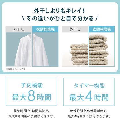 【5年延長保証付き】 Sun Ruck 乾きくん 衣類乾燥機 3kg 小型 タッチパネル ドラム式 省エネ ミニ乾燥機 ドラム 省電力 衣類乾燥器 乾燥器 SR-ASMN206-W SR-ASMN206-GY 生活家電