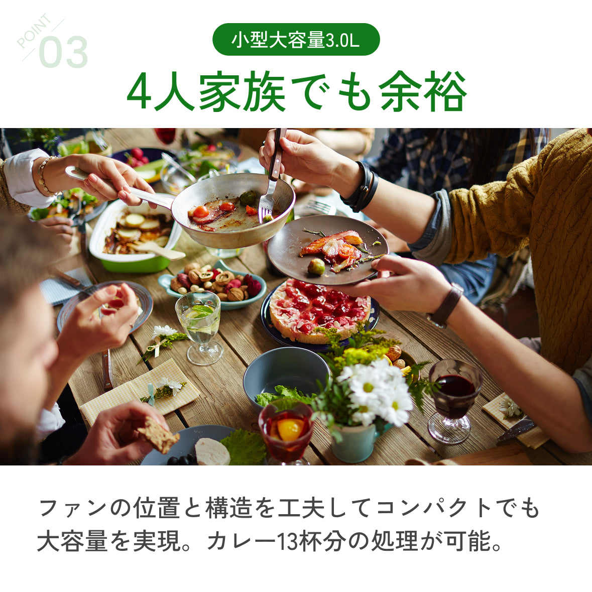 【当店限定180日延長保証】 生ごみ処理機 家庭用 最大92.8％減量 助成金対象 補助金 自動洗浄 電気式 粉砕式 堆肥 乾燥 キッチン 台所 臭い 生ゴミ 生ごみ再生機 GREEN CIRCULAR BOX SR-CL500-GY Sunruck キッチン家電 生活家電