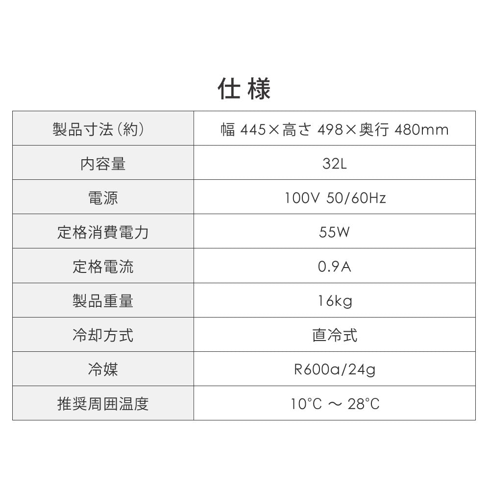 【当店限定180日延長保証】 Sun Ruck 冷凍庫 32L 小型 直冷式 1ドア 右開き ノンフロン 家庭用 温度調節機能 1ドア フリーザー 前開き ストッカー セカンド冷凍庫 ミニ冷凍庫 1ドア冷凍庫 直冷式 SR-F3202W