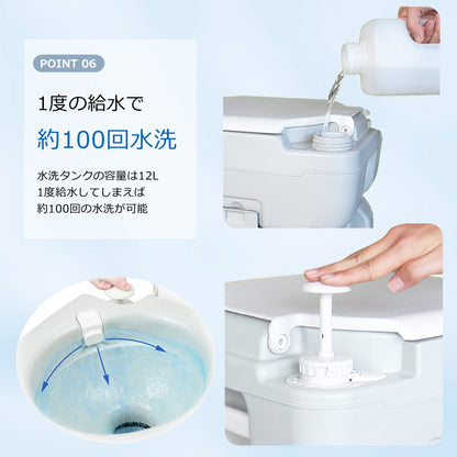【当店限定180日延長保証】 Sun Ruck ポータブル水洗トイレ 21L 水洗式 タンク取り外しタイプ 洋式 ポータブルトイレ 介護トイレ 簡易トイレ 非常用トイレ 災害トイレ 携帯トイレ 便座 SR-PT4521