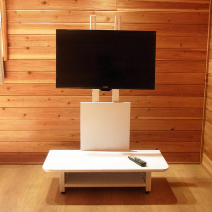 【キャンペーン】【当店限定180日延長保証】 Sun Ruck テレビスタンド ボード付き 壁寄せ TVスタンド 32～65型対応 ロータイプ 工事不要 ローボード テレビ台 SR-TVST07B