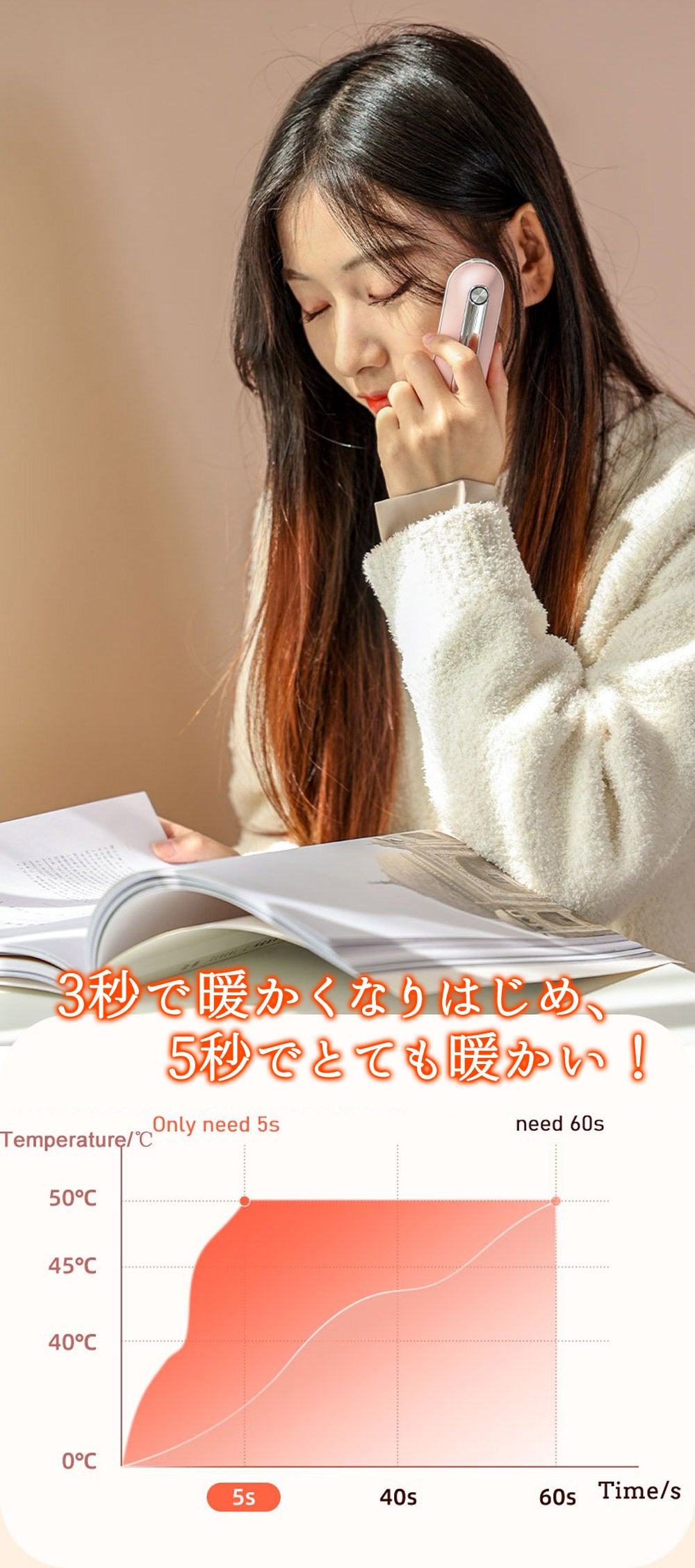 【当店限定180日延長保証】 Sun Ruck 充電式カイロ 使い捨てない カイロ 温度切替2段階 モバイルバッテリー スマホ 充電器 即熱 速熱 即暖 通勤 通学 レジャー アウトドア 釣り だんぼくんminimini サンルック SR-WN2-WH SR-WN2-PK