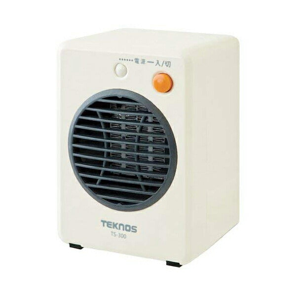 セラミックヒーター 小型 転倒時自動OFF 温風による循環暖房効果 300W ミニセラミックヒーター 電気ヒーター 足元ヒーター 卓上 コンパクト 冬 足元暖房 暖房器具 TEKNOS(テクノス) TS-301 TS-311 TS-321 季節家電