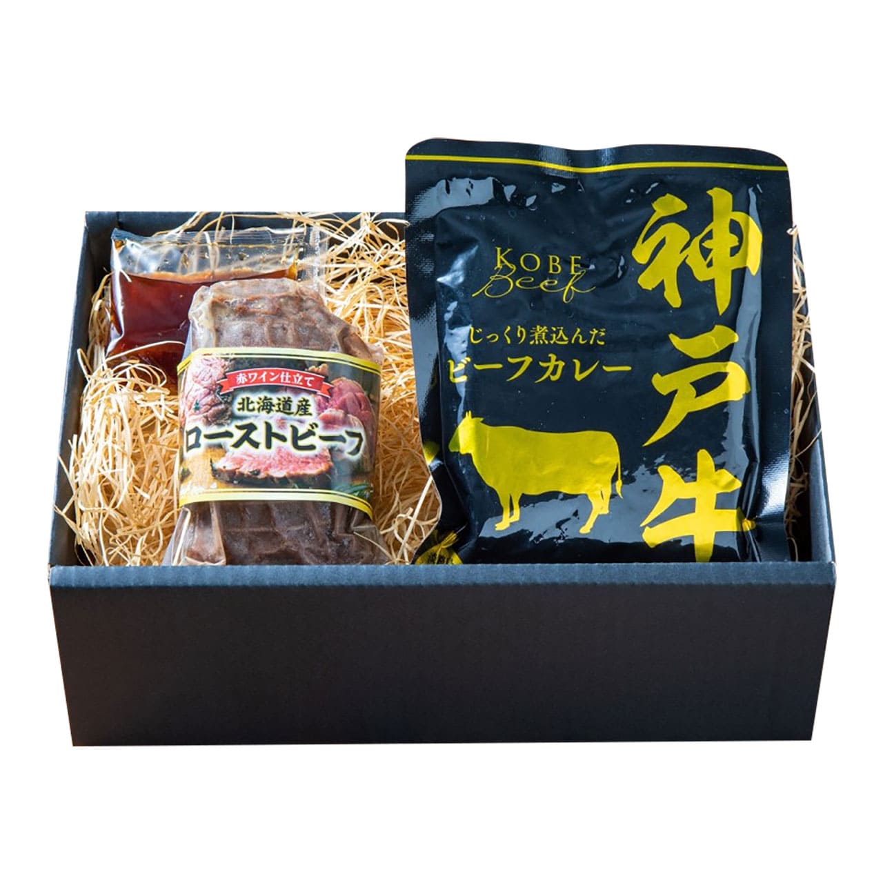 神戸ビーフカレー＆北海道産ローストビーフ詰合せ産地直送ギフトプレゼント贈り物自分へのご褒美うまいもん3824-35【代引不可】【同梱不可】