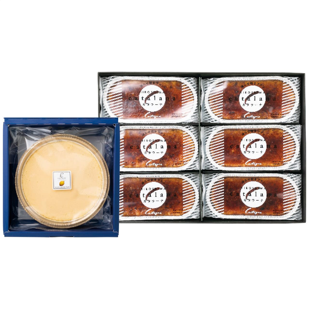 カタラーナ6個・レモンチーズケーキセットお中元ギフトお土産手土産お世話になった方へカスターニャ【代引不可】【同梱不可】