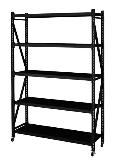 ボルトレスラック4D4段無骨さを取り入れたラックボルトレスラックDIS-684BK【代引不可】