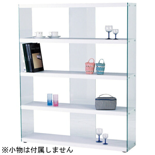 【送料無料】インテリア家具ワイドグラスシェルフHAB-625WH