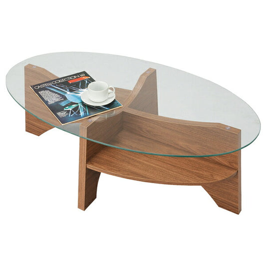 【送料無料】インテリア家具東谷オーバルテーブルLE-454WAL