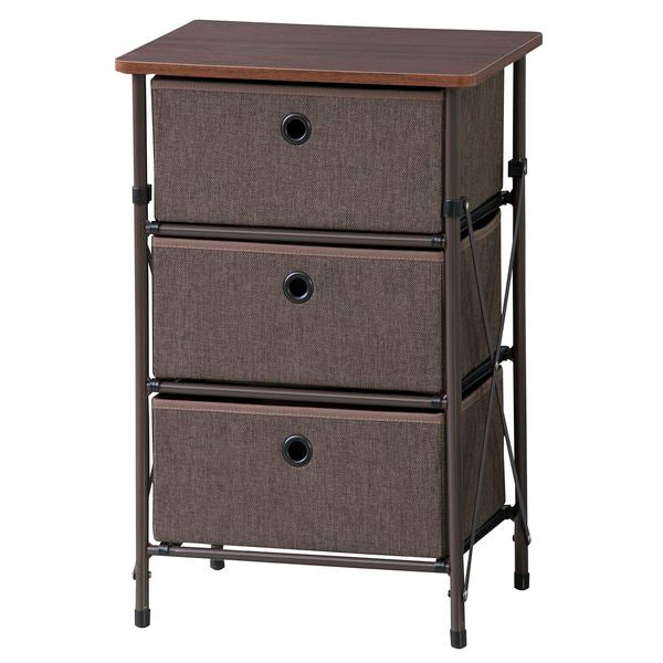 【送料無料】簡単組立チェスト３ＤAZUMAYALFS-701BRBRおしゃれデザイン家具インテリア家具