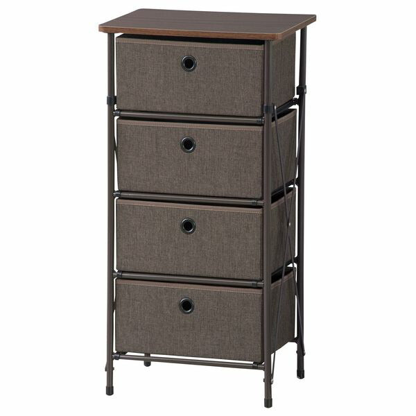 【送料無料】簡単組立チェスト４ＤAZUMAYALFS-702BRBRおしゃれデザイン家具インテリア家具