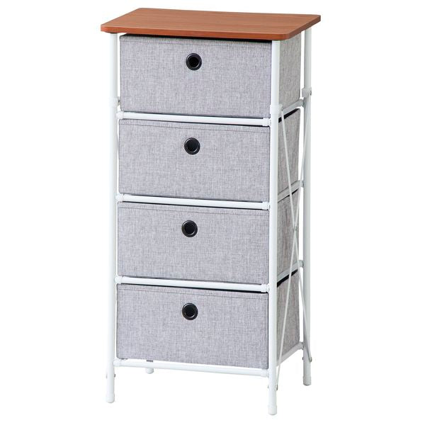 【送料無料】簡単組立チェスト４ＤAZUMAYALFS-702GYGYおしゃれデザイン家具インテリア家具