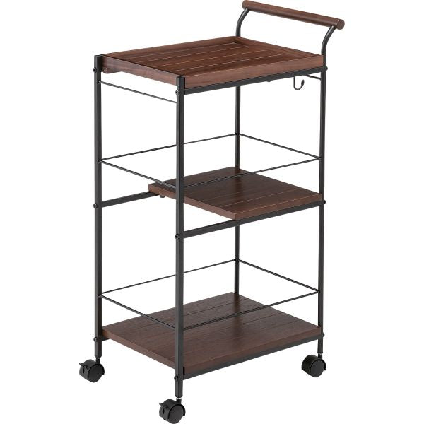 【送料無料】移動式収納ワゴンノームキッチンワゴンスライドPW-403BR収納と作業スペースを増やせます【代引不可】