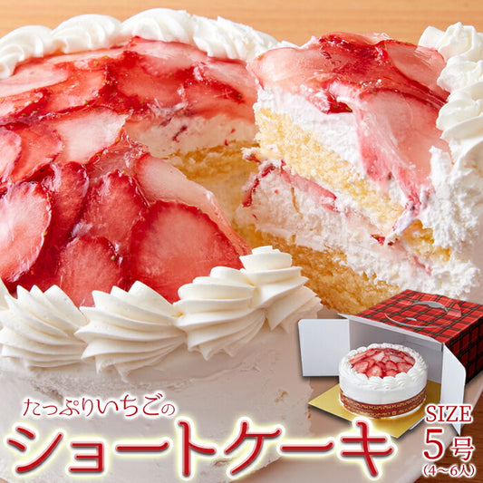 たっぷり生クリームといちごのショートケーキデザートスイーツケーキショートケーキいちごいちごケーキ冷凍5号北海道産生クリームSM00010845【代引不可】【同梱不可】